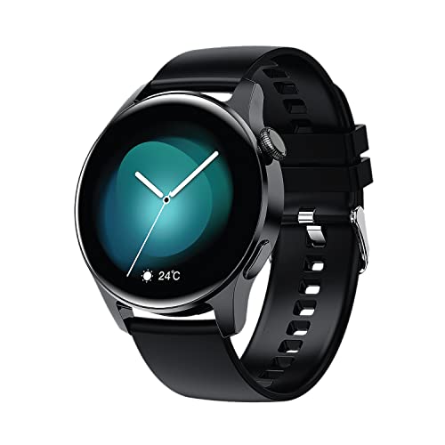 HAMMER Pulse 4.0 Bluetooth Calling Smart Watch with IP67 Rating & HD Round Display with SpO2 Monitoring, Breathing Mode, Full Touch Screen & Multiple Watch Faces with Camera & Music Control (Black)