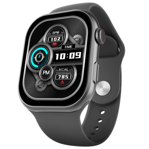 Fire-Boltt Brillia Smart Watch 2.02” Super AMOLED Display, Bluetooth Calling, SpO2, Heart Rate Monitor, 120+ Sports Modes, Fitness Tracker, Voice Assistant, Smart Watch for Man & Women