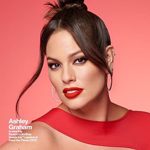 REVLON Lipstick, ColorStay Suede Ink, Built-in Primer, Infused with Vitamin E, Waterproof, Smudgeproof, Matte Color, 008 That Girl (Pack of 1)