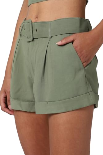 FOREVER 21 women's Boyfriend Shorts (440180_Olive