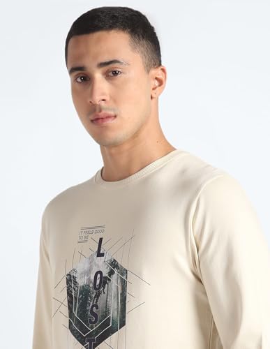Graphic Print Cotton Sweatshirt