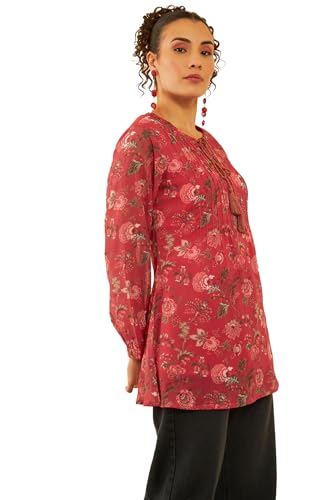Soch Women's Regular Tunic (FWS4TU30075A_Pink S)