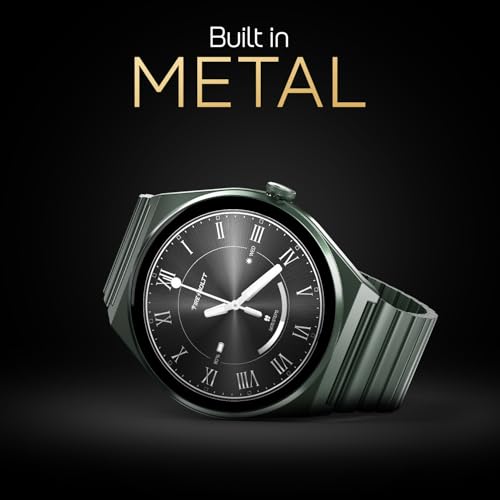 Fire-Boltt Phoenix Nova Smartwatch 1.43” Slim Super AMOLED Display, 466x466 Pixel Always-On Display, Bluetooth Calling, Health Tracker for Men & Women Olive Rush