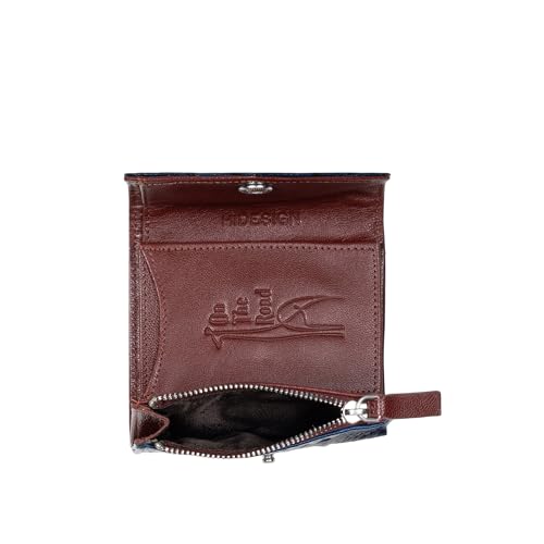 Hidesign Women's Genuine Leather Tri Fold Wallet