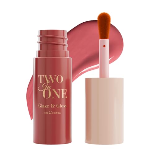 Character Two in One- Glaze & Gloss | Bold Color + High-Shine Lip Gloss | Lightweight, Smudge-Proof & Transfer-Resistant | Non-Sticky, Comfortable Wear | Travel-Friendly & Long-Lasting (CTO401, 4ml)