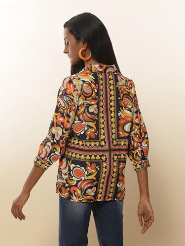 Label RITU KUMAR Blue Botanic Print Shirt