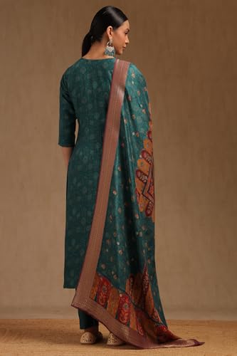 Soch Women's Brocade Salwar Suit Set (OWA5CD22377_Green