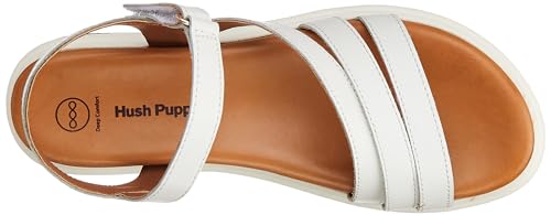 Hush Puppies Women's ELLIE SANDAL (6651142_WHITE_3 UK)