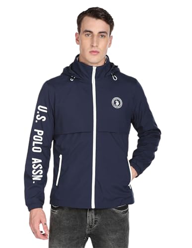 U.S. POLO ASSN. Men's Trench Coat (USJCK0239_Navy_L)