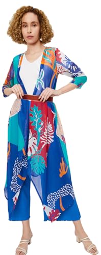 Max women's Polyester Blend Casual Shrug (KF41012_Multi_XL Multicolour