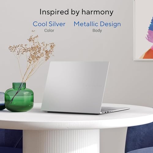 ASUS Vivobook S16 OLED, Intel Core Ultra 7 255H, 16GB RAM, 512GB SSD, 16", Win11, Office 2024, M365 Basic(1Year)*, Cool Silver, 1.7Kg, S3607CA-SH077WS, Intel Arc iGPU,Metallic Design Laptop, AI PC