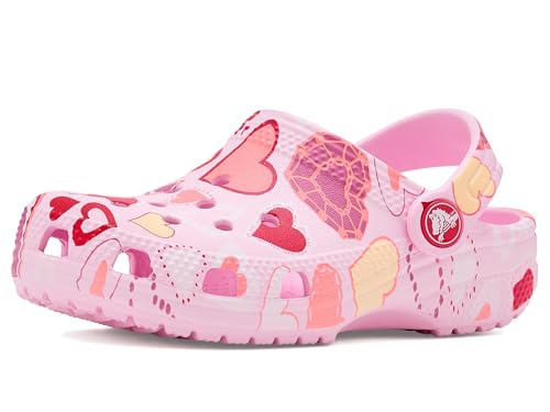 Crocs Classic Vday Kids Clog (Color-Pink | Size-8)