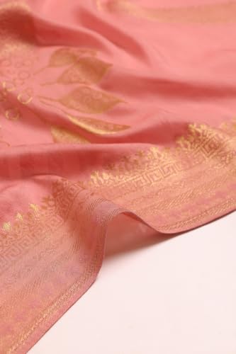 Soch Womens Beige Tissue Floral Printed Embroidered Woven Beads And Stones Salwar Suit