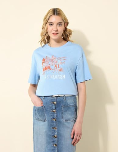 U.S. POLO ASSN. Women's Loose Fit T-Shirt (UWSS25TSH277