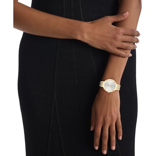 Calvin Klein Shape Qtz Multifunction Grey Round Dial Women's Watch|Stainless Steel Material|Multi Color Band - 25200336