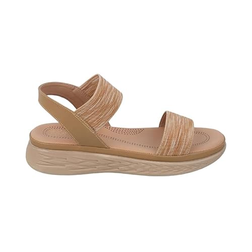 tresmode Hintle Beige Women's Casual Wedge Sandals in Size 3 UK / 36 EU