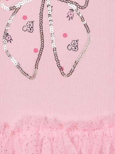 Max Girls Sequinned Tulle Dress (Pink_2-3 Y)