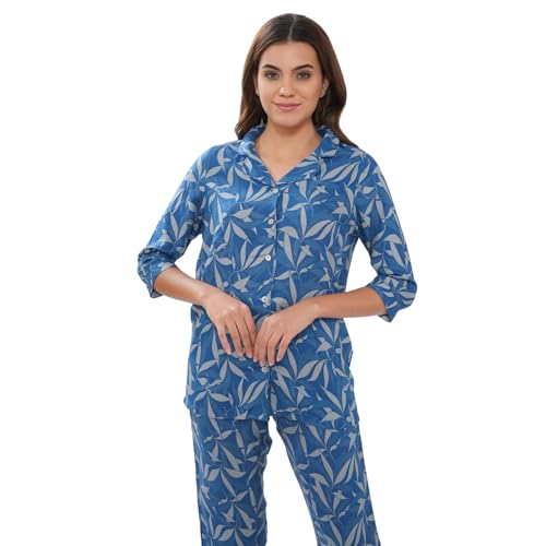 Bonjour Women's Trendy Floral Printed Cotton Blend Co-ord Set