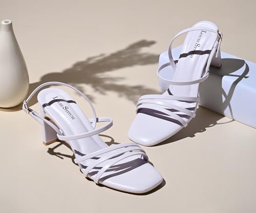 LOUIS STITCH Women’s Lilac Block Heel Sandals | Comfortable Sandal for Ladies | LSOF-LDBH-AC | UK-8