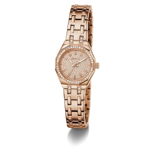 GUESS Rose Gold Round Dial Analog Women's Watch - GW0931L4