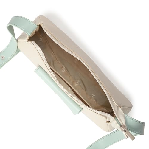 Fastrack Stellar Sling Bag for Women| Faux Leather Sling with Adjustable Belt | Small Grain Texture and Front Button Pocket | Trendy Handbags for Women | Compact Sling for Girls