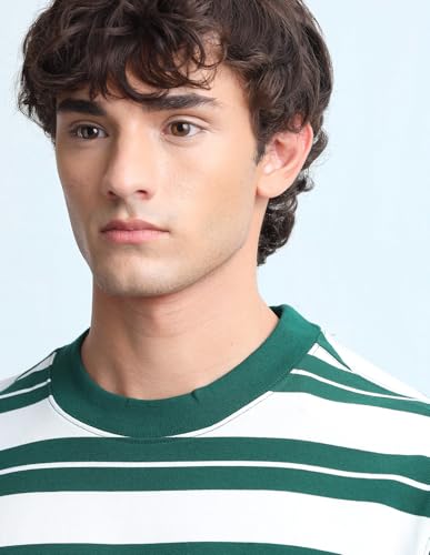 Horizontal Striped Relaxed Fit T-Shirt