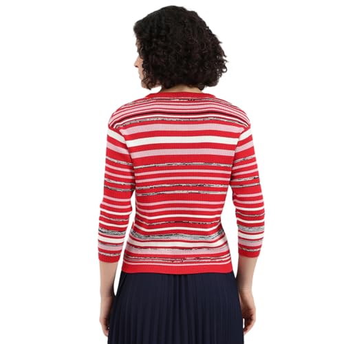 United Colors of Benetton Women's Cotton Round Neck Sweater (25A1099W3R68I901_Multicolour