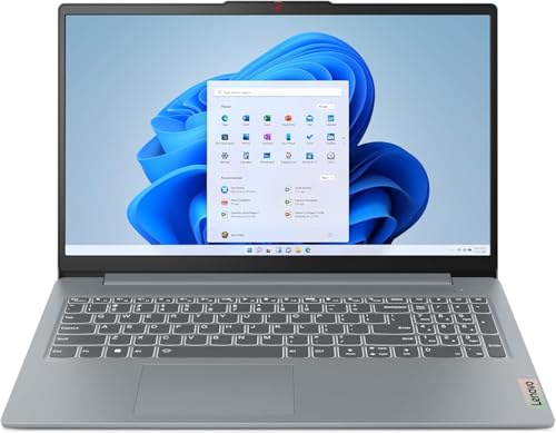 Lenovo 2025 Laptop | IdeaPad Slim 3 | 15.6" 1920 x 1080 Touch IPS | AMD-8 Core Ryzen 7 5825U | 16GB DDR4 | 512GB SSD | Windows 11 Pro | Wi-Fi 6 - Bluetooth 5.2-720p HD Camera - Arctic Grey