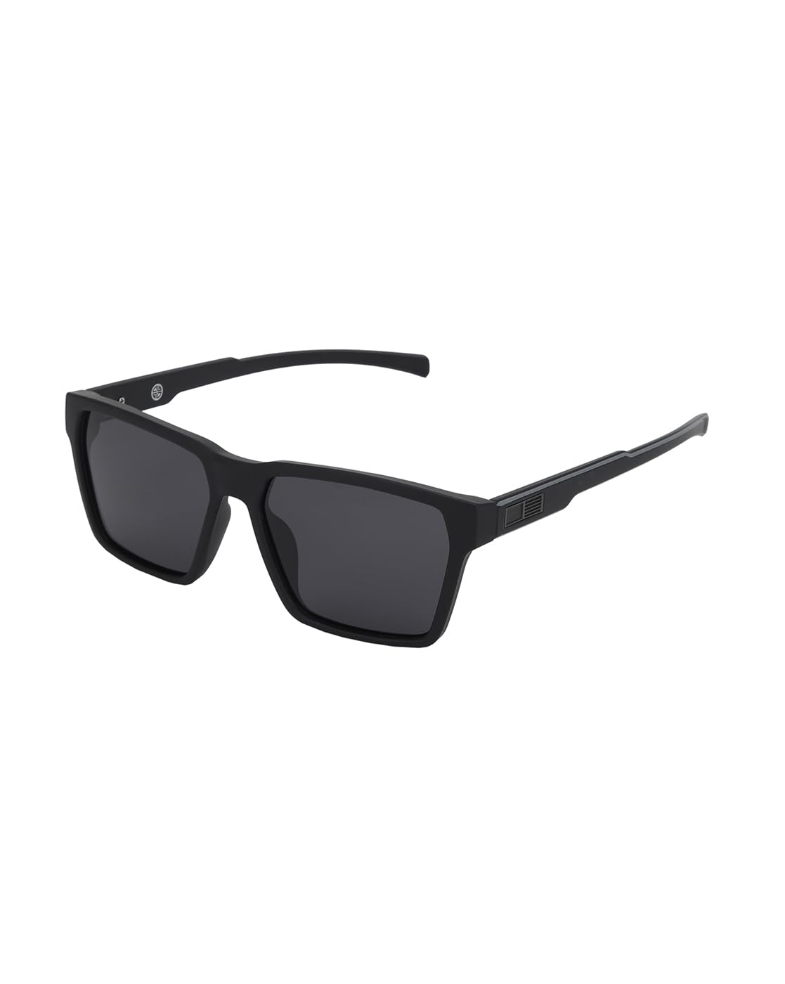 Carlton London Black Toned with Black Polarised Lens Sunglass for men