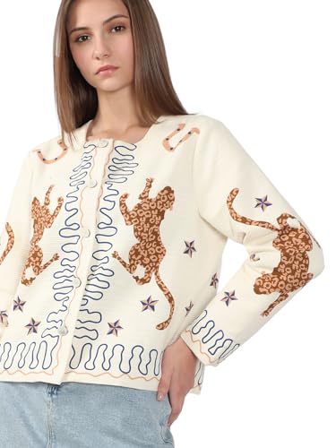 VERO MODA Women's Regular Fit White Jacket