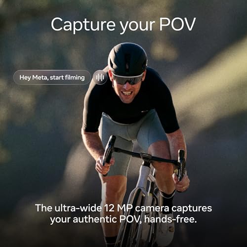 Oakley | Meta Vanguard with Meta AI, Audio, Photo, Video Compatibility - Black, Prizm™ 24K