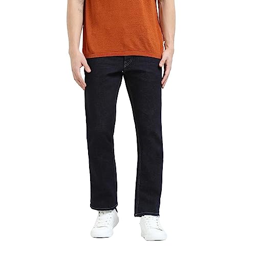 Jack & Jones Men's Cotton Blend Regular Fit Blue Jeans_28
