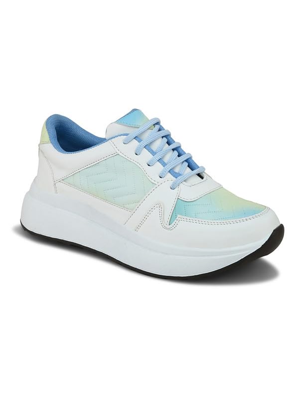 XE Looks Women Printed Lace-Up Sneakers | Comfortable Lightweight Soft Sole Casual Shoes for Girls | Fashionable, and Stylish Design Footwear | Ideal for Walking, Running and Daily Use