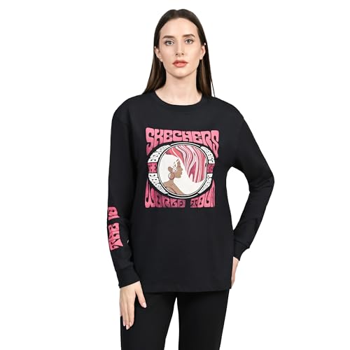 Skechers Womens UNO World Tour Black Long Sleeve Tops