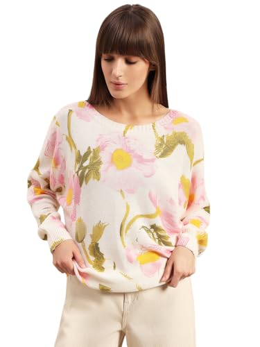 VERO MODA Women's Regular Fit White Sweater