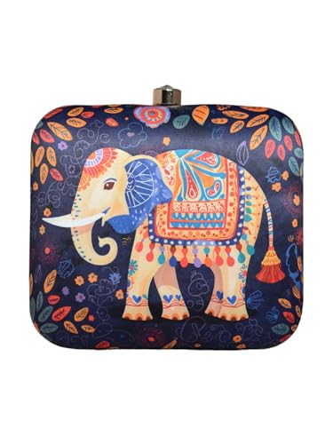 Artklim Elephant Printed Clutch