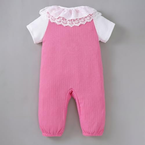 Hopscotch Textured Lace Trim Bodysuit (9-12 Months)