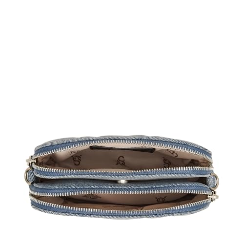 Steve Madden Daisy Ombre Quilted Crossbody, Light Denim