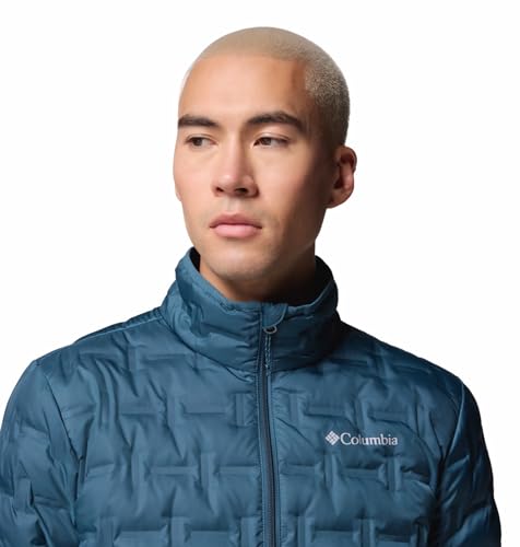 Columbia Men Teal HEAT SEAL Delta Ridge II Down Jacket, M