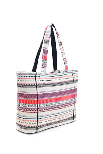 Boho Girl Vibrant Jacquard Shoulder Tote Bag