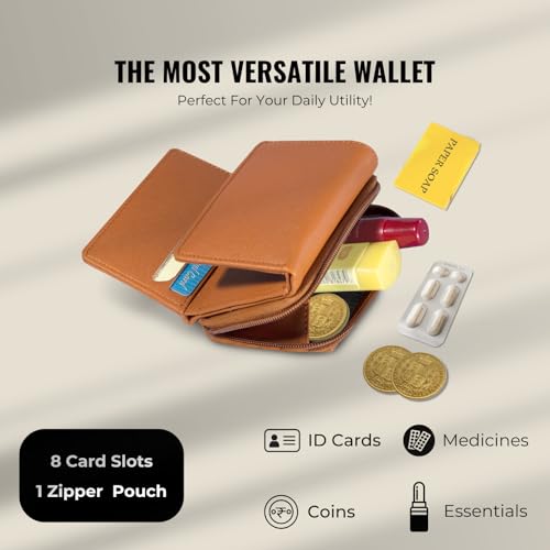 Mekhush Personalised Vegan Leather Mini Wallet with Customised Name and Charm for Ladies