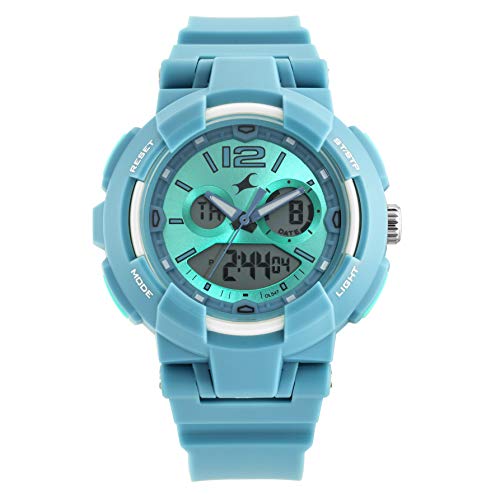 Fastrack Women Polyurethane Streetline AnalogDigital Blue Dial Watch-68016Pp04/Np68016Pp04, Band Color-Blue