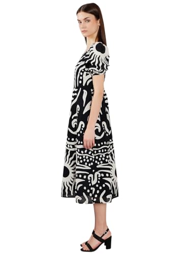 VERO MODA Women's Fit & Flare Black Dress