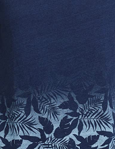 Pepe Jeans Women's Cotton Geometric Regular T-Shirt (PL504568_Indigo Small)