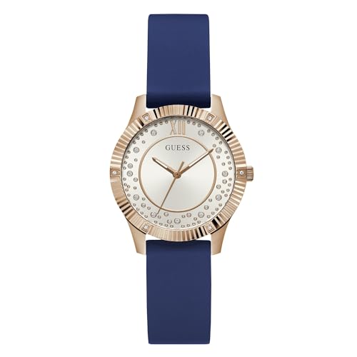 GUESS Silicone Analog White Dial Women's Watch-Gw0766L4