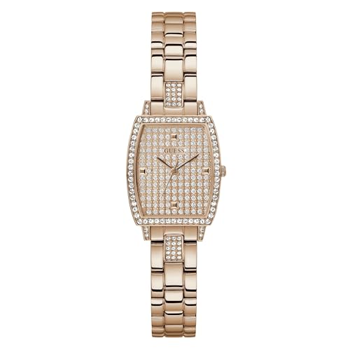 GUESS Women 24 mm Rose Gold Dial Analog Watch- GW0611L3