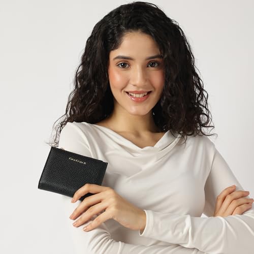 Fastrack Women's Two-Fold Wallet | Multiple Card Slots, Cash Slots, Zip Coin Pocket | Compact & Organized | 6 Months Warranty