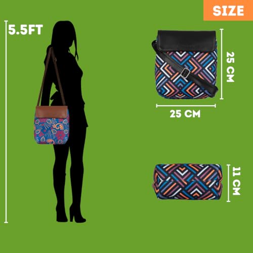 JIALTO 100% Printed Vegan Leather Shoulder Bags For Women, Hand Bag For Women Traveling/Ladies Shoulder Bag/College Girls Stylish Hand Bag With One Main Zipper To Keep