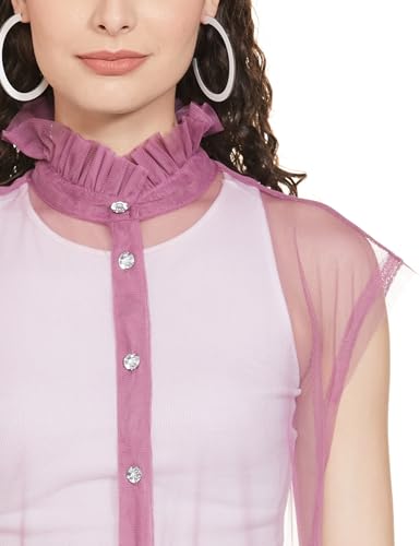 Levi's® Women's Solid Brown High Neck Top