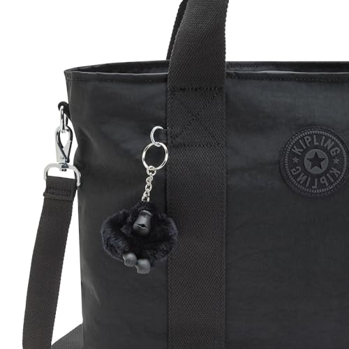 Kipling Minta Large Shoulder Bag, Black Noir, 15.75''L x 12''H x 5.25''D, Kipling Women's Minta L Tote Bag